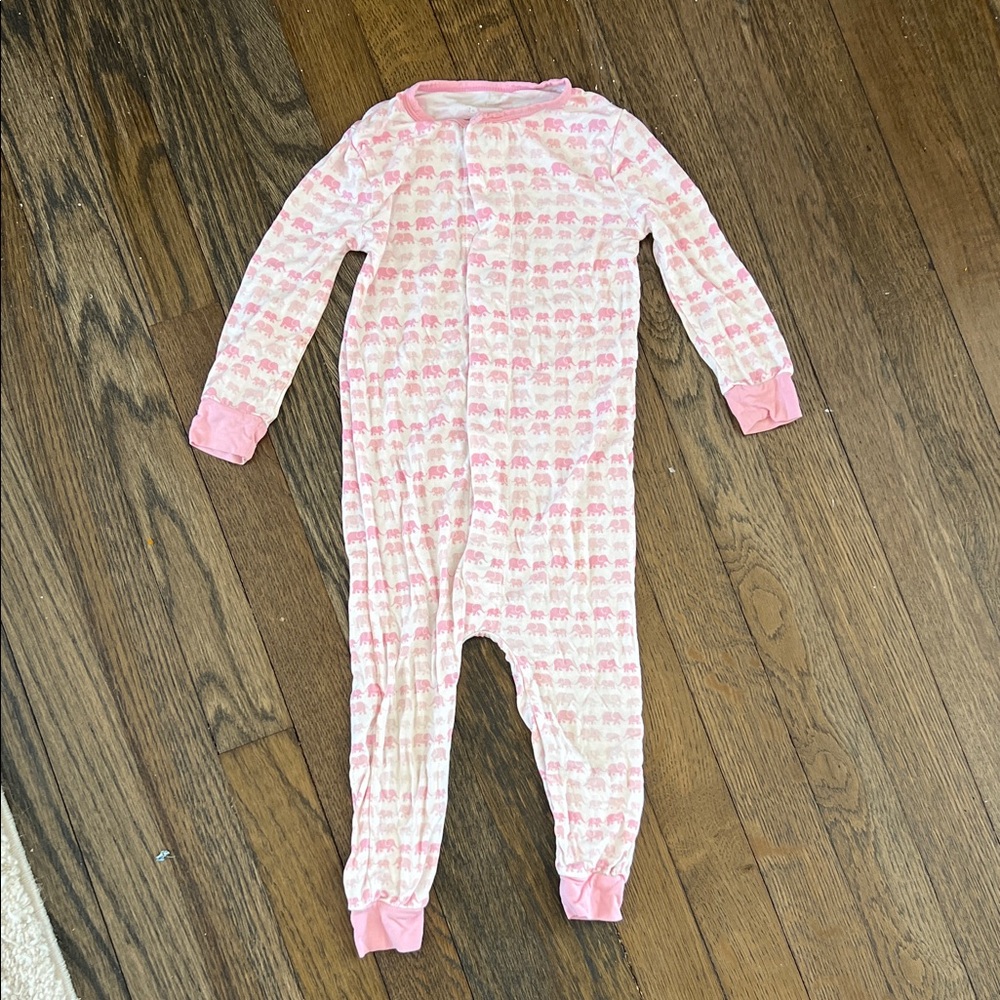 Magnetic Me Pink Elephant Patterned Footie